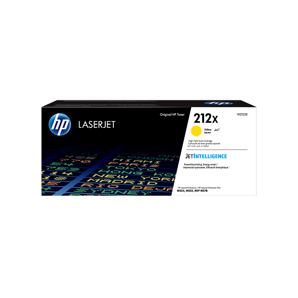 HP 212X Yellow High Yield Toner Cartridge W2122X W2122-00904a EMEA
