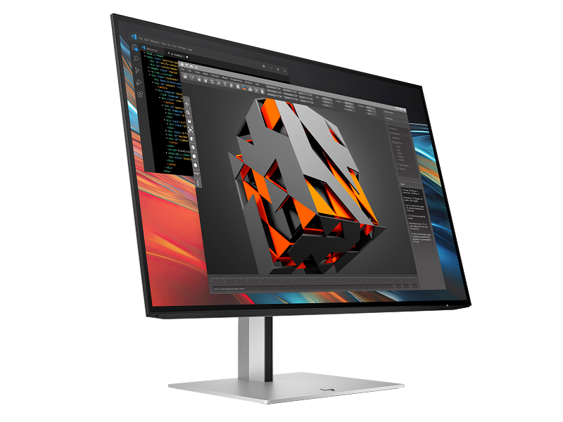 HP Series 7 Pro 24 Inch WUXGA Monitor-724pn Z24n PikeSilver CoreSet FrontRight WhiteBg