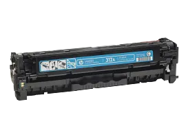 HP 312A Cyan Original LaserJet Toner Cartridge, CF381A