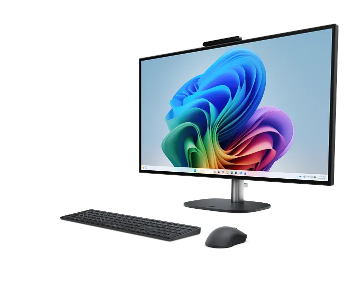 Hp omnistudio x 27-cx0150ng z brezžično tipkovnico in miško na delovni mizi