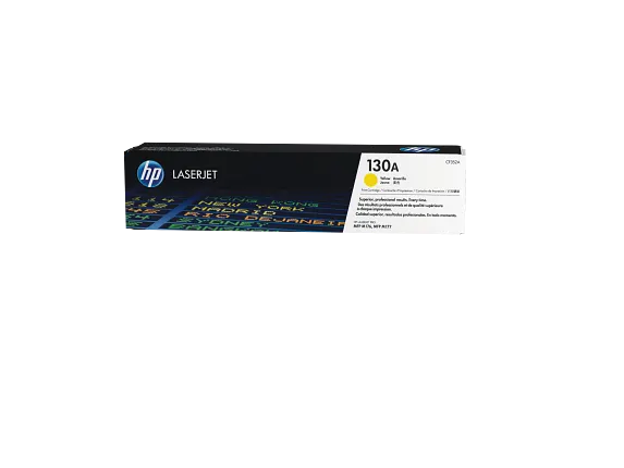HP Laser Toner Cartridges and Kits, HP 130A Yellow Original LaserJet Toner Cartridge, CF352A