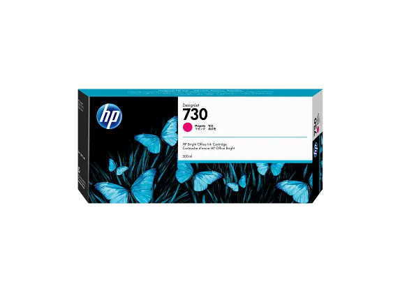 Series 1 of 3 Ink Supplies, HP 730 300-ml Magenta DesignJet Ink Cartridge, P2V69A