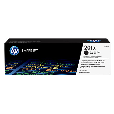 HP 201X CF400X nagy kapacitású fekete eredeti LaserJet M252 M274 M277 tonerkazetta (2800 old.)