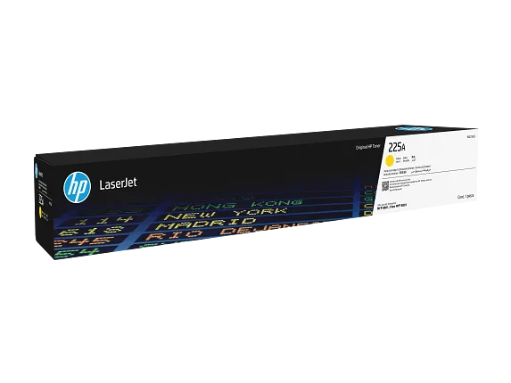 HP Laser Toner Cartridges and Kits, HP 225A Yellow Original LaserJet Toner Cartridge, W2252A