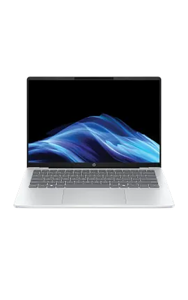 HP OmniBook 5 Next Gen AI 14, Windows 11 Home, 14", Qualcomm® Snapdragon® X Plus, RAM, 256GB SSD, 2K, Glacier silver