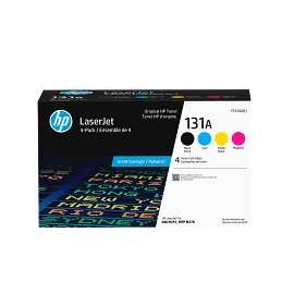 HP 131A 4-pack Black/Cyan/Magenta/Yellow Original LaserJet Toner Cartridges, CF210AQ1