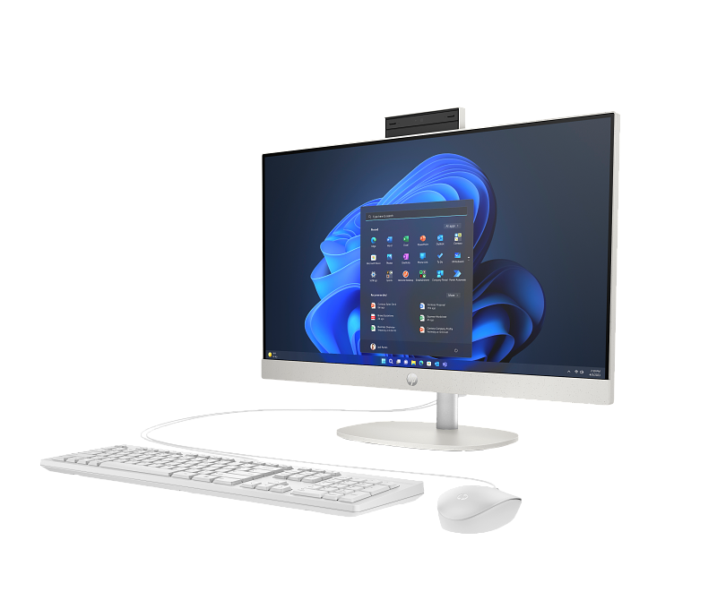 HP ProOne 240 23.8 inch G10 All-in-One Desktop PC EMEA Only ShellWhite T NT HAS Wired Win11 CoreSet