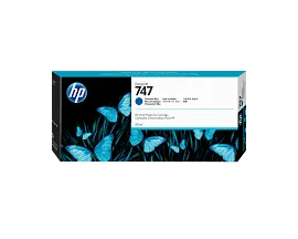 HP 747 300-ml Chromatic Blue DesignJet Ink Cartridge, P2V85A