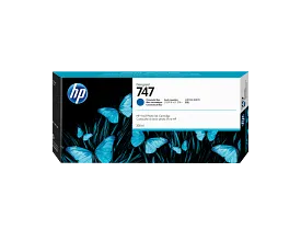 HP 747 300-ml Chromatic Blue DesignJet Ink Cartridge, P2V85A