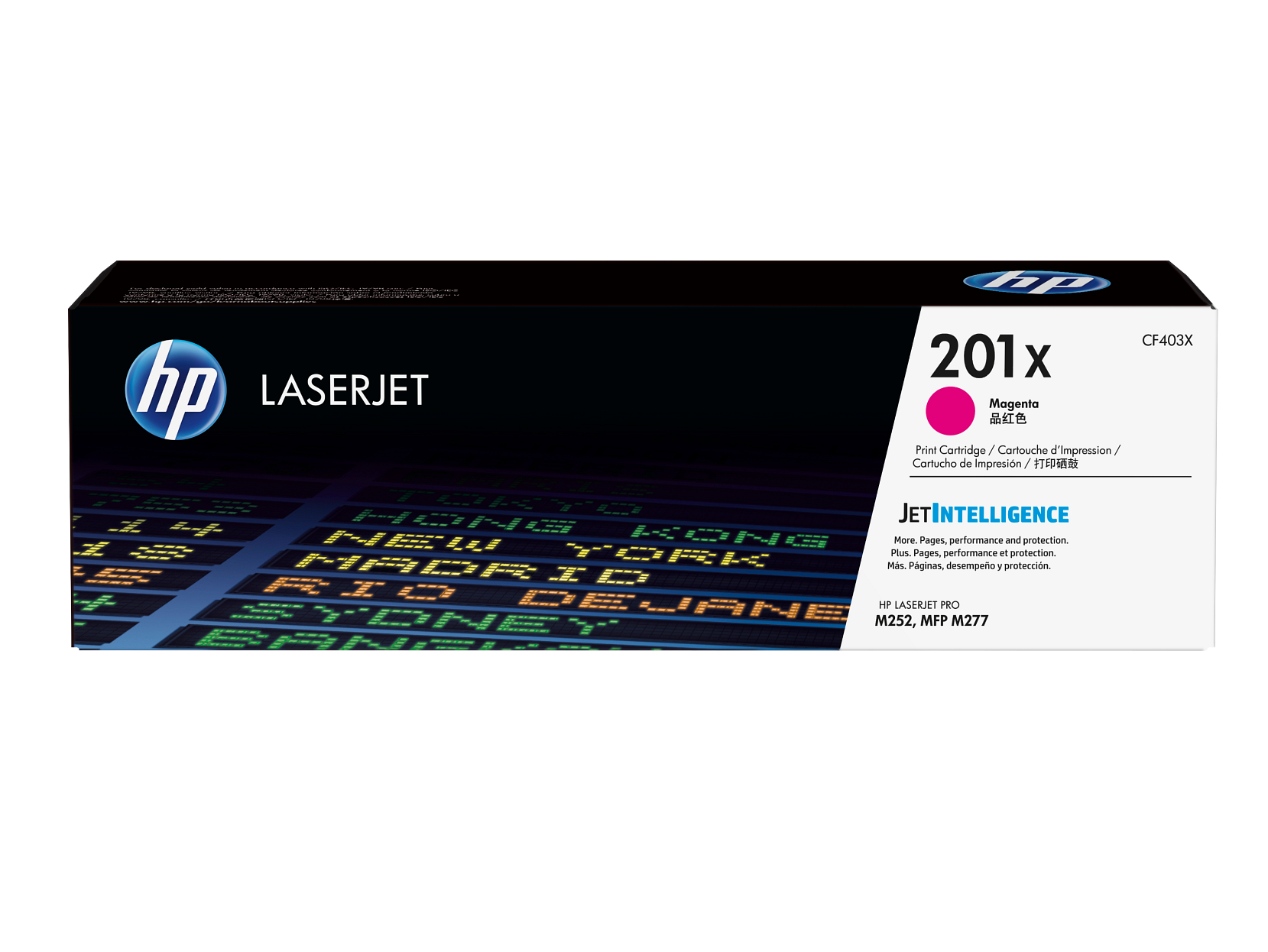 HP 201X High Yield Magenta Original LaserJet Toner Cartridge, ~2,300 pages, - Afbeelding 1 van 7
