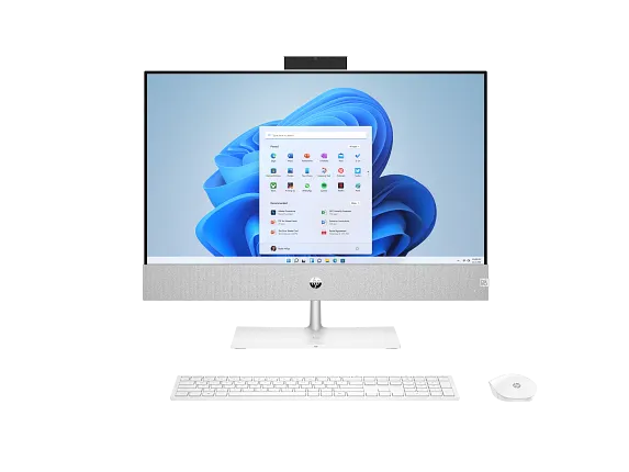 HP Home Desktop PCs, HP Pavilion 24-ca2025t, Windows 11 Home, 23.8", Intel® Core™ i5, 8GB RAM, 256GB SSD, 1TB HDD, Intel® UHD Graphics 730, FHD
