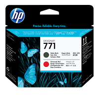 HP 771 Matte Black/Chromatic Red DesignJet Printhead