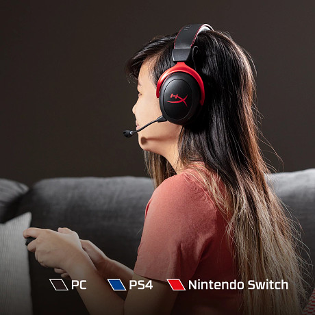 HP 4P5K4AA HyperX Cloud II vezeték nélküli – Gaming headset (fekete-vörös)