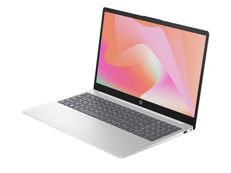 23C1 HP 15.6 inch Laptop PC AMD OPP FFPlus DiamondWhite NT HDcam nonFPR nonODD FreeDOS CoreSet Front