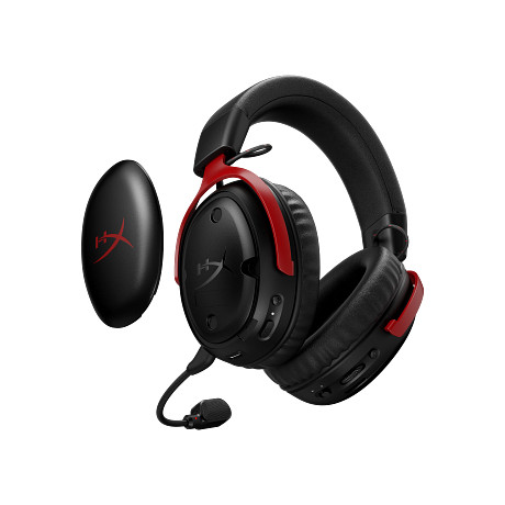 HP A59Z0AA HyperX Cloud III S vezeték nélküli gamer headset (fekete/piros)