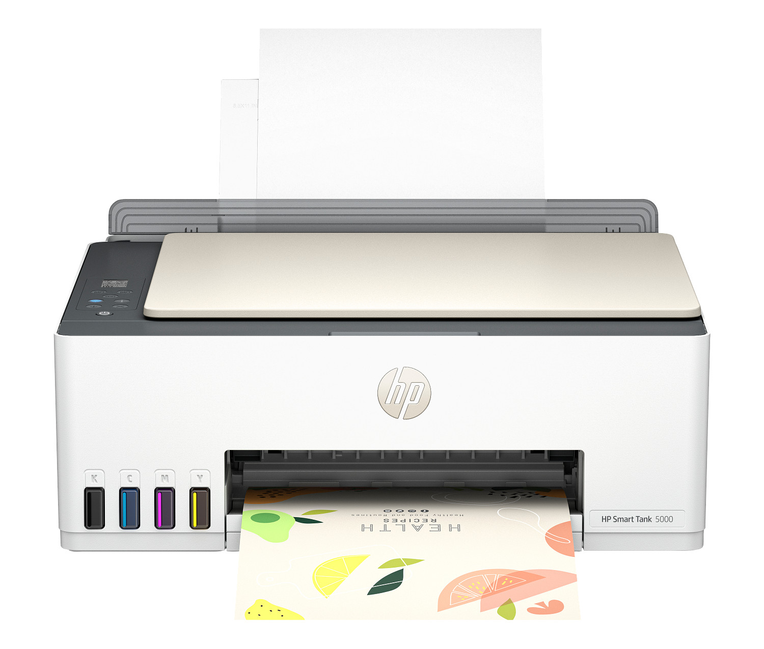 HP - Smart Tank 5000 Wireless All-in-One Supertank Inkjet Printer - White