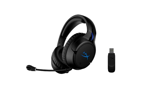 HyperX Gaming Headsets, HyperX Cloud Flight - Wireless Gaming Headset - PlayStation - Black-Blue