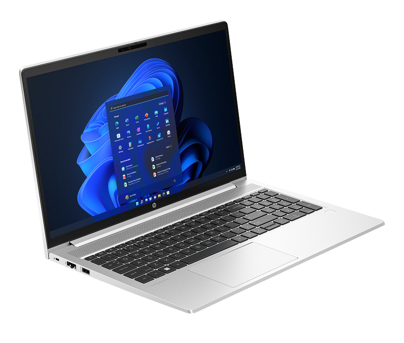 HP ProBook 450 15.6 inch G10 Notebook PC Natural Silver White BG Front Right