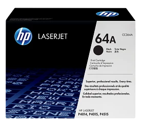 HP 64A Black Original LaserJet Toner Cartridge, CC364A