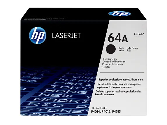 HP Laser Toner Cartridges and Kits, HP 64A Black Original LaserJet Toner Cartridge, CC364A