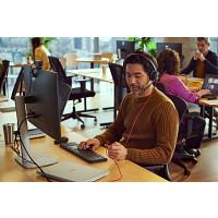 HP 8X223AA Poly Blackwire 8225 sztereó USB-C headset + USB-C–USB-A-adapter