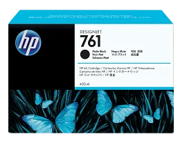 HP 761 400-ml Matte Black DesignJet Ink Cartridge, CM991A