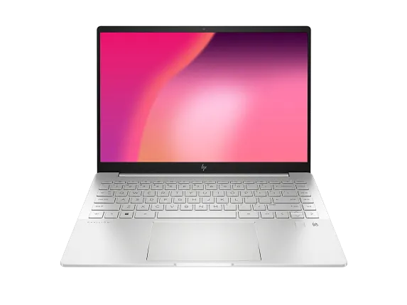 HP Home Laptop PCs, HP Pavilion Plus Laptop 14-eh1047nr, Windows 11 Home, 14", Intel® Core™ i5, 16GB RAM, 512GB SSD, 2.8K, Natural silver