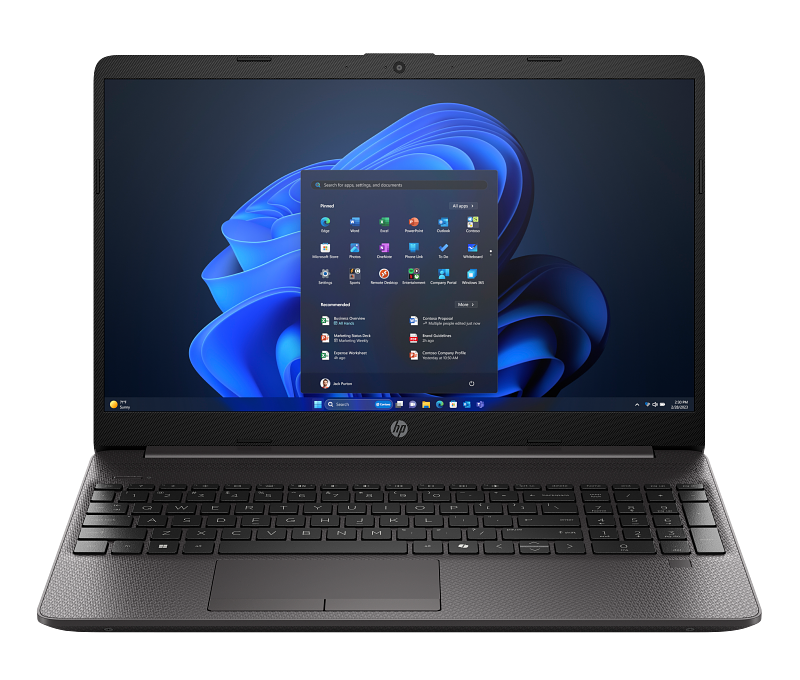 HP 250RT G9 Notebook PC 15 inch DF DarkAsh NT nonIRcam nonODD FPR Catalog Win11 WhiteBG Front