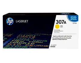 HP 307A Yellow Original LaserJet Toner Cartridge, CE742A