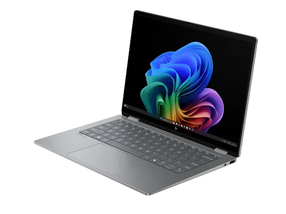 HP OmniBook X Flip 2-in-1 Laptop Next Gen AI 14-fk0047nr 14", Touch screen, Windows 11 Home,  AMD Ryzen™ AI 7, 16GB RAM, 512GB SSD, 2K, Meteor silver