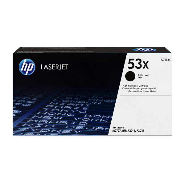 HP 53X Black High Yield Toner Cartridge Q7553X Q7553-00904e v EMEA