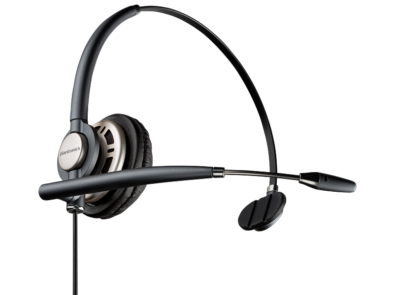 Poly EncorePro HW710, Single Ear Headset +Carry Case-EURO, (Black), Warranty 2-year -8R708AA 2 Poly EncorePro 710