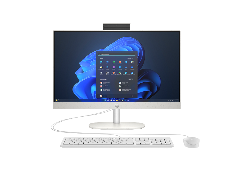 HP ProOne 240 23.8 inch G10 All-in-One Desktop PC EMEA Only ShellWhite T NT Fixed Wired Win11 CoreSe