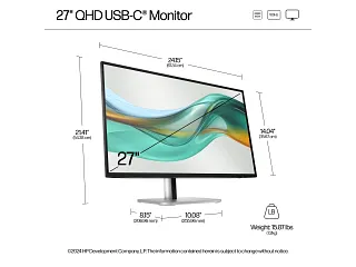 HP Series 5 Pro 27-inch QHD USB-C Monitor 527pu - HP® Store HP Series 5 Pro 27-inch QHD USB-C Monitor 527pu - HP® Store