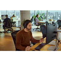 HP 783P5AA Poly EncorePro 520D Quick Disconnect technológiával ellátott binaurális digitális headset, TAA