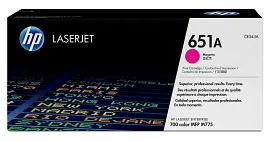 HP 651A Magenta Original LaserJet Toner Cartridge, CE343A