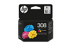 HP 308 7FP20UE háromszínű eredeti tintapatron Envy 6110e 6120e 6122e 6130e 6132e 6520e 6522e nyomtatóhoz (120 old.)