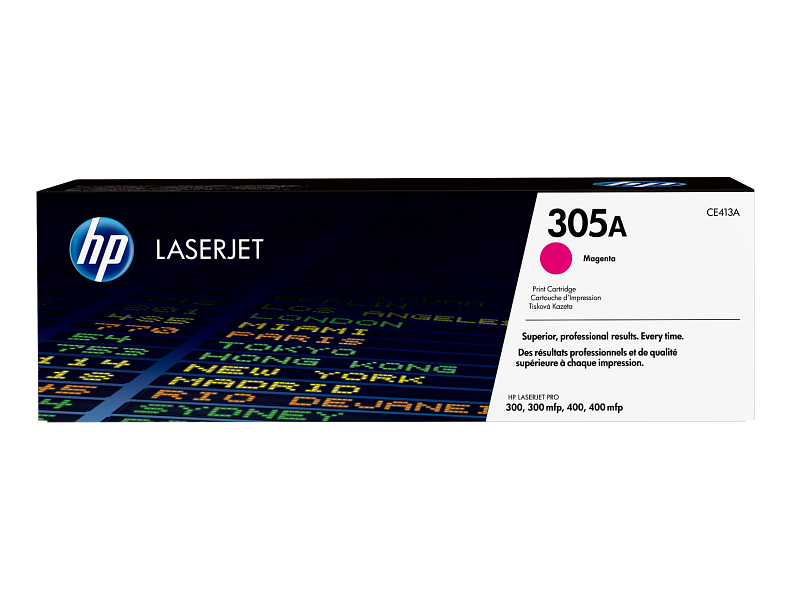 HP LaserJet 305A Magenta Print Cartridge EMEA, center facing