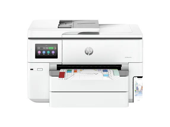 Series 1 of 12 Business Ink Printers, HP OfficeJet Pro 9730e Wide-format Printer with 3 Months of Instant Ink for free with HP+