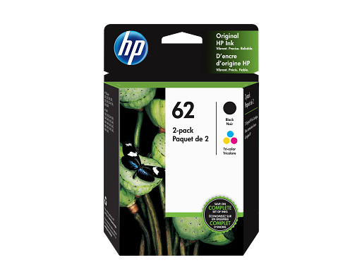 HP 62 Tri-color Original Ink Cartridge, C2P06AN#140