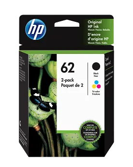 HP 62 Black Original Ink Cartridge, C2P04AN#140
