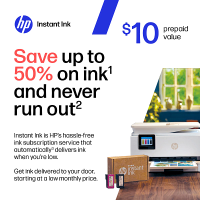 HP Instant Ink US 10USD HP Store NP Code