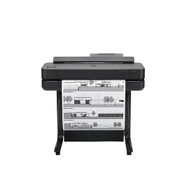 HP DesignJet T650 Large Format 36" Plotter Printer – High-Speed, CAD & Poster Printer with Auto Sheet Feeder, Media Bin & Stand and 2 year warranty