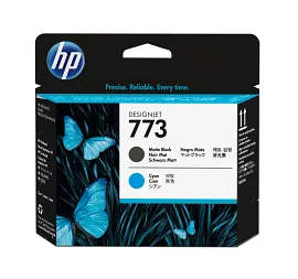 HP 773 Matte Black/Cyan DesignJet Printhead, C1Q20A