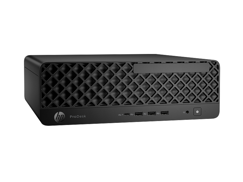 Storks_HP_ProDesk_4_SFF_G1i_Desktop_AI_PC_JetBlack_nonODD_Catalog_TransparentBG_FrontRight