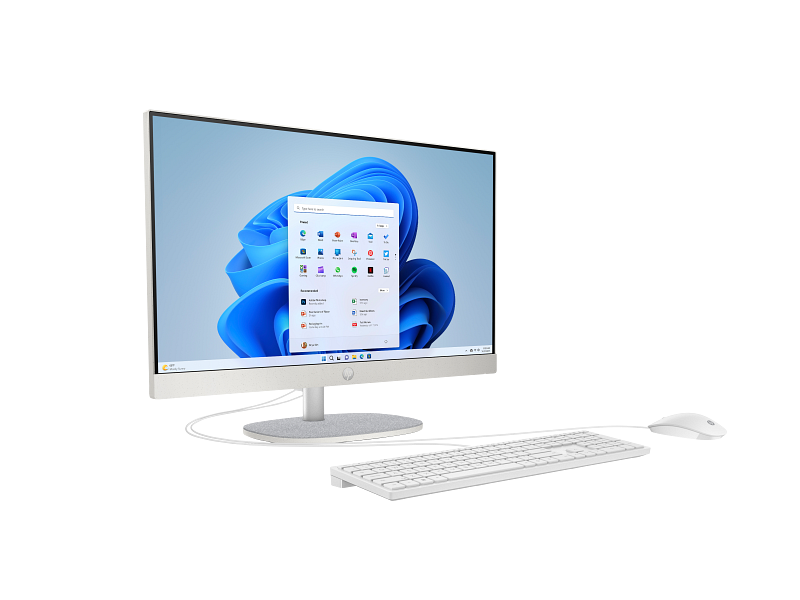 23C1 - HP OPP 24 ShellWhite T NT HAS Cheddar2.0Gouda Win11 CoreSet FrontRight WhiteBG Intel