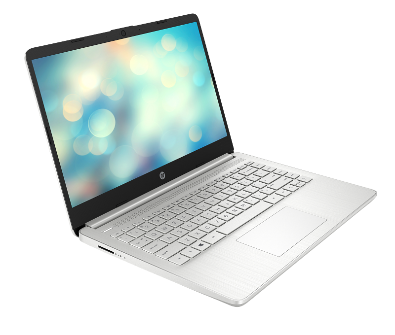 20C1 - HP 14-inch Laptop PC 14, Natural Silver, T, HD Cam, nonODD, nonFPR Freedos, Right Facing
