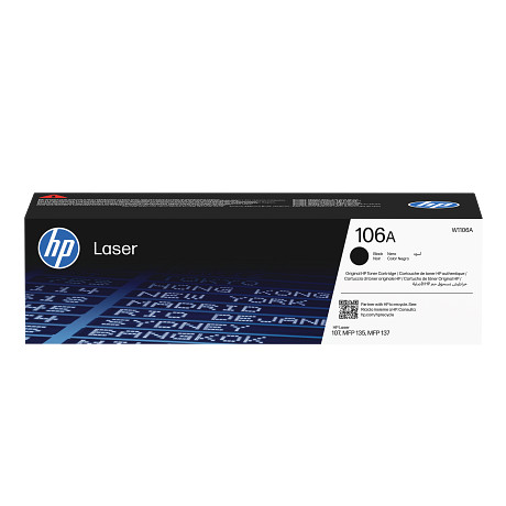 HP 106A W1106A eredeti fekete LaserJet 107a 135 137 nyomtatókhoz toner kazetta (1000 old.)