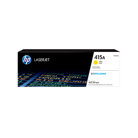 HP 415A W2032A sárga eredeti LaserJet M454 M479 tonerkazetta (2100 old.)