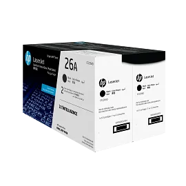 HP 26A 2-pack Black Original LaserJet Toner Cartridges